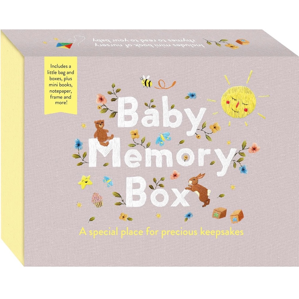 Baby Memory Box: Little bag and boxes, mini books, notepaper, frame